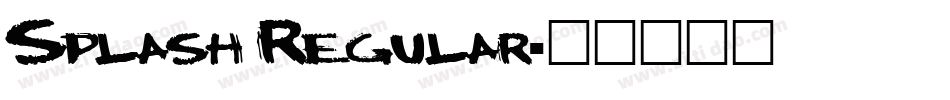Splash Regular字体转换